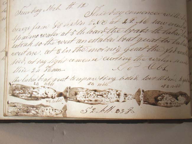 Log Book of the Bark "Wave Bound" of New Bedford, Leonard Courtney, Master,  on a whaling voyage to the South Atlantic 1860-1862 — image 2